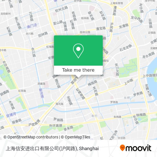 上海信安进出口有限公司(沪闵路) map