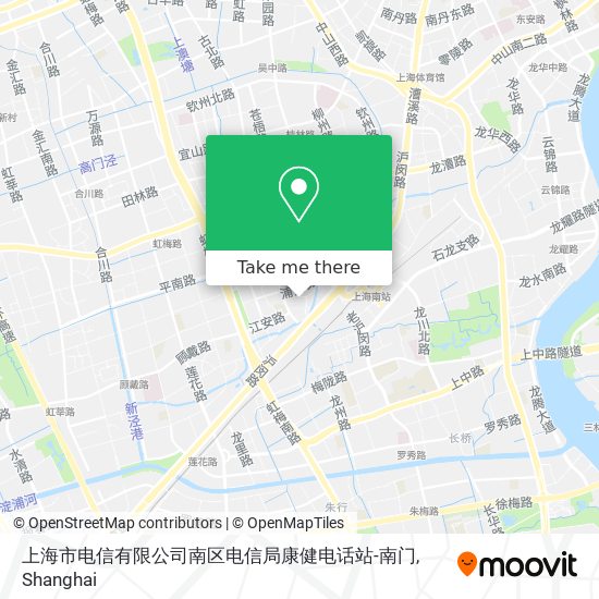 上海市电信有限公司南区电信局康健电话站-南门 map