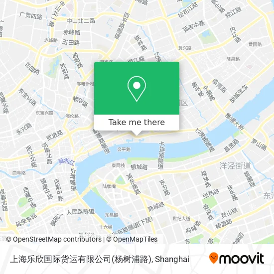 上海乐欣国际货运有限公司(杨树浦路) map
