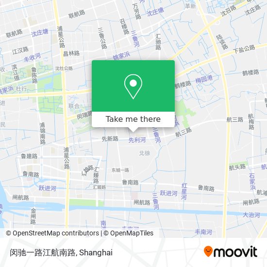 闵驰一路江航南路 map