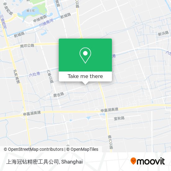 上海冠钻精密工具公司 map