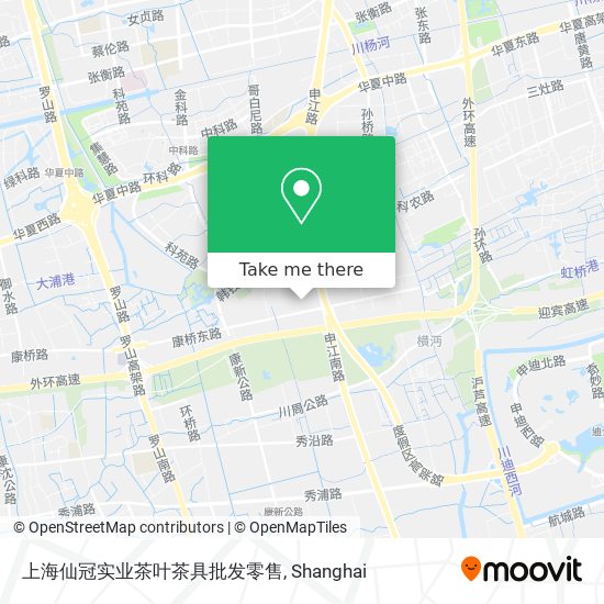 上海仙冠实业茶叶茶具批发零售 map