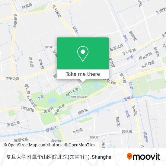 复旦大学附属华山医院北院(东南1门) map