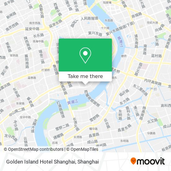 Golden Island Hotel Shanghai map