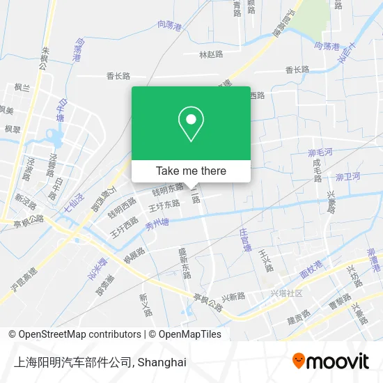 上海阳明汽车部件公司 map