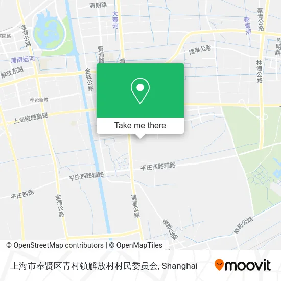 上海市奉贤区青村镇解放村村民委员会 map