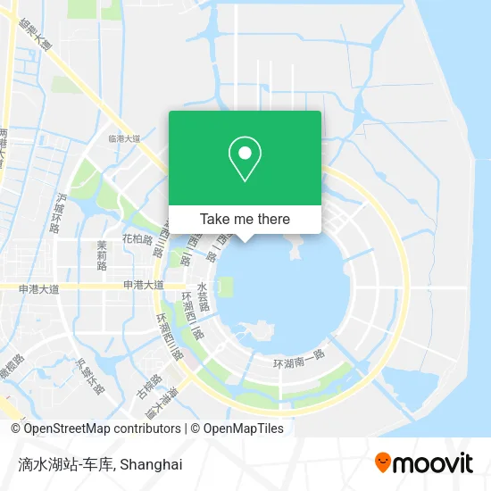 滴水湖站-车库 map