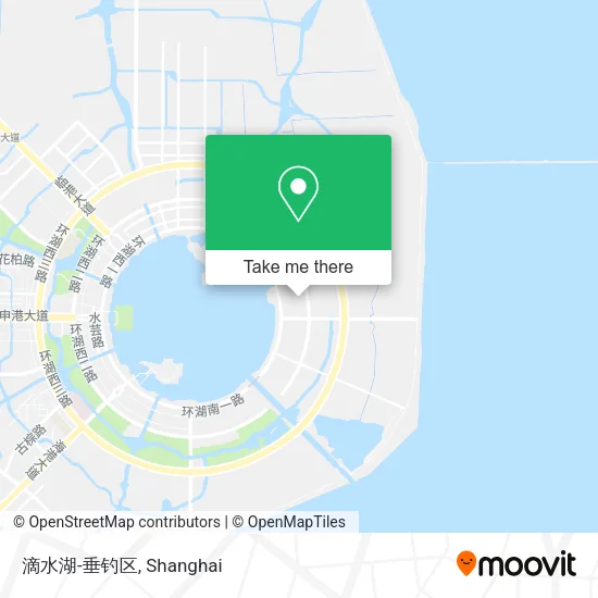 滴水湖-垂钓区 map