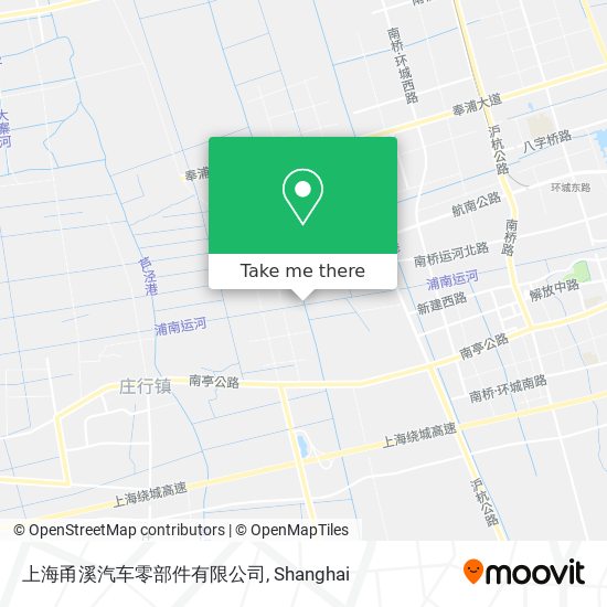 上海甬溪汽车零部件有限公司 map