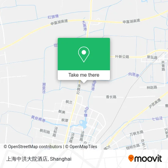 上海中洪大院酒店 map