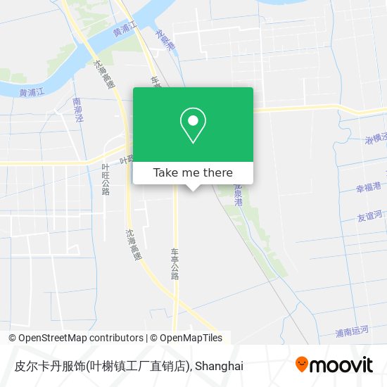 皮尔卡丹服饰(叶榭镇工厂直销店) map