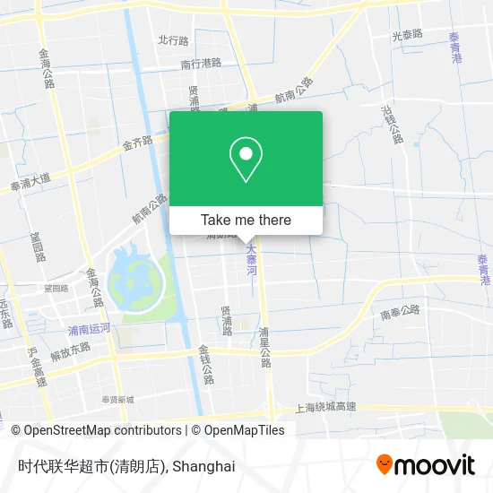 时代联华超市(清朗店) map