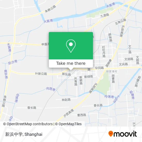新浜中学 map