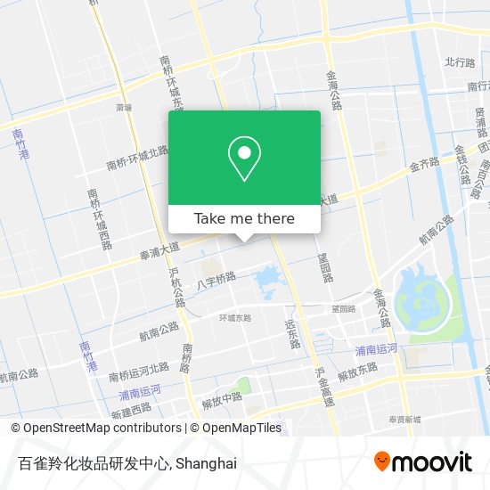百雀羚化妆品研发中心 map