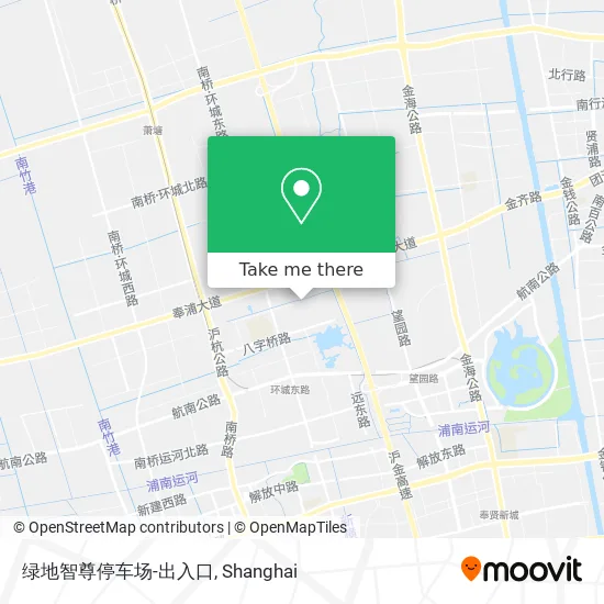 绿地智尊停车场-出入口 map