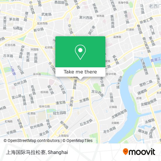上海国际马拉松赛 map