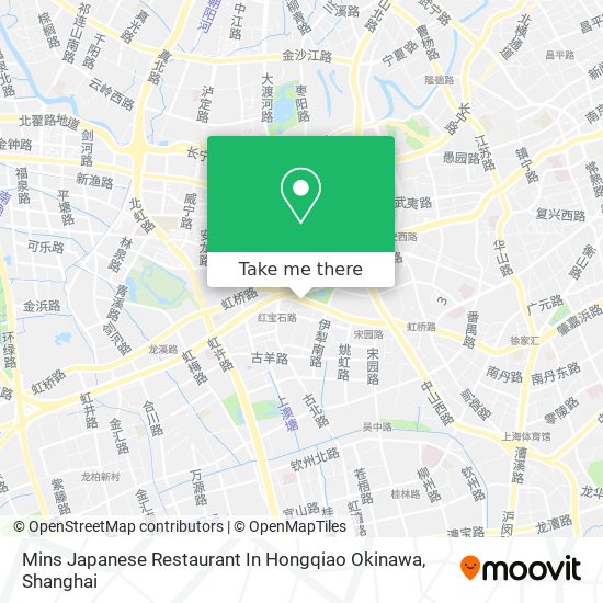 Mins Japanese Restaurant In Hongqiao Okinawa map