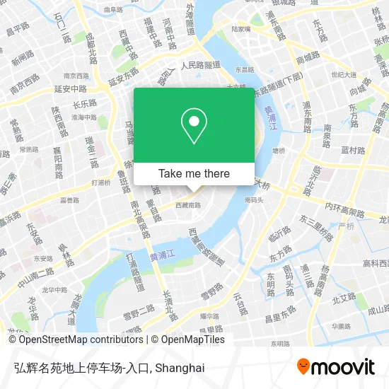 弘辉名苑地上停车场-入口 map