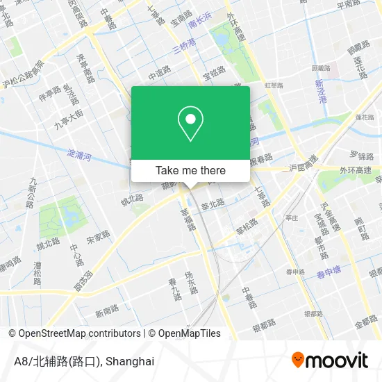 A8/北辅路(路口) map
