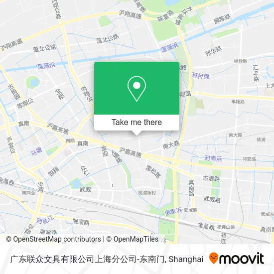 广东联众文具有限公司上海分公司-东南门 map