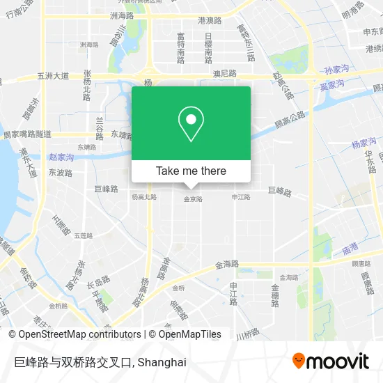 巨峰路与双桥路交叉口 map