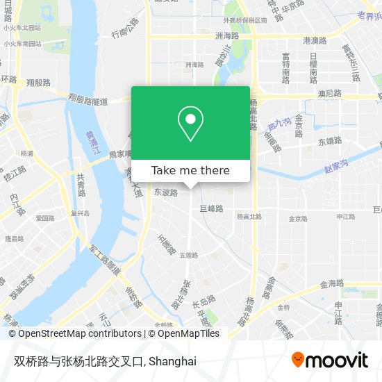 双桥路与张杨北路交叉口 map