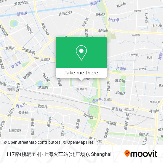 117路(桃浦五村-上海火车站(北广场)) map