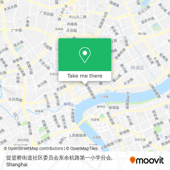 提篮桥街道社区委员会东余杭路第一小学分会 map