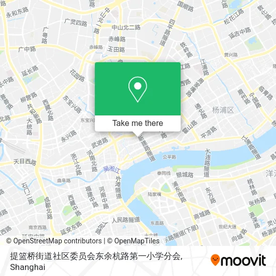 提篮桥街道社区委员会东余杭路第一小学分会 map