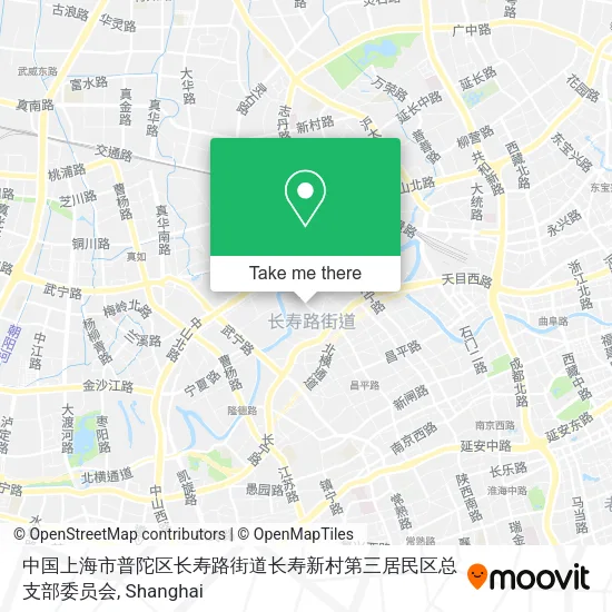 中国上海市普陀区长寿路街道长寿新村第三居民区总支部委员会 map