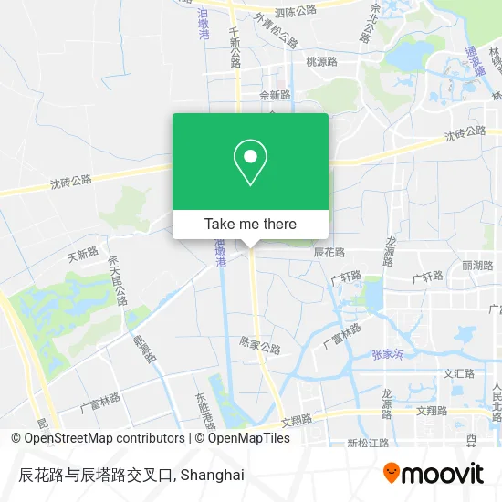 辰花路与辰塔路交叉口 map