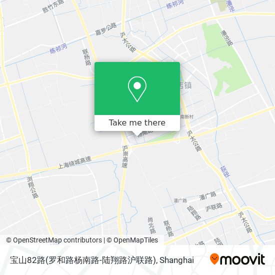 宝山82路(罗和路杨南路-陆翔路沪联路) map