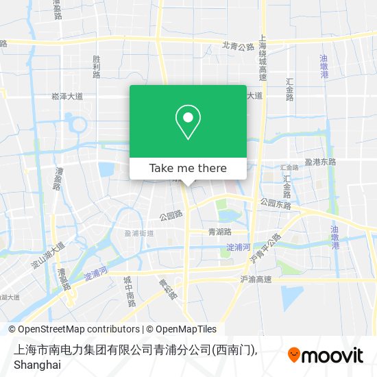 上海市南电力集团有限公司青浦分公司(西南门) map