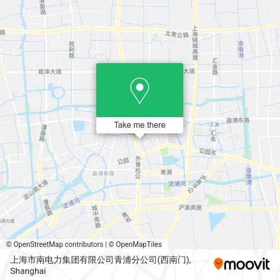 上海市南电力集团有限公司青浦分公司(西南门) map