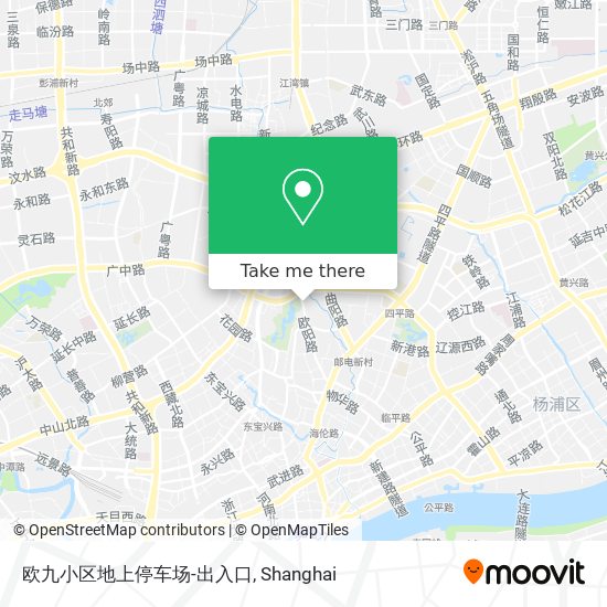 欧九小区地上停车场-出入口 map