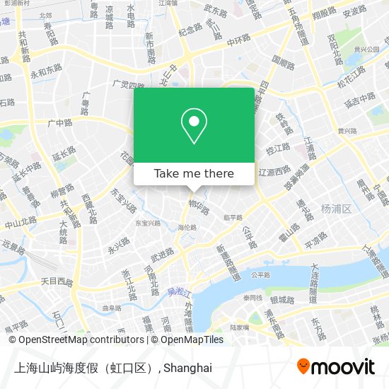 上海山屿海度假（虹口区） map