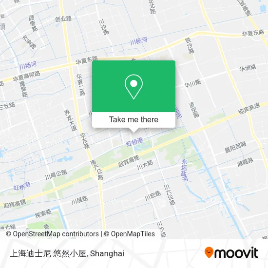 上海迪士尼 悠然小屋 map