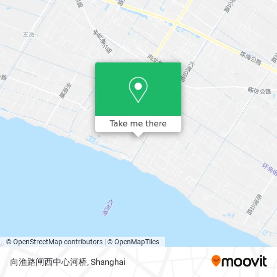 向渔路闸西中心河桥 map