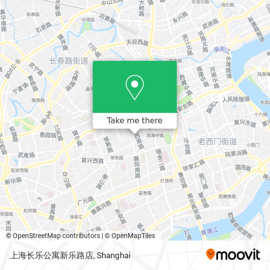 上海长乐公寓新乐路店 map