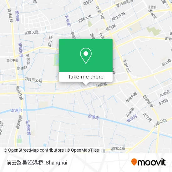 前云路吴泾港桥 map