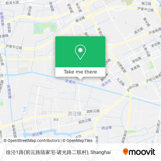 徐泾1路(前云路陆家宅-诸光路二联村) map
