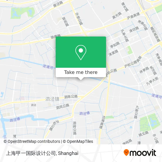 上海甲一国际设计公司 map