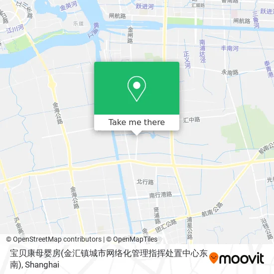 宝贝康母婴房(金汇镇城市网络化管理指挥处置中心东南) map