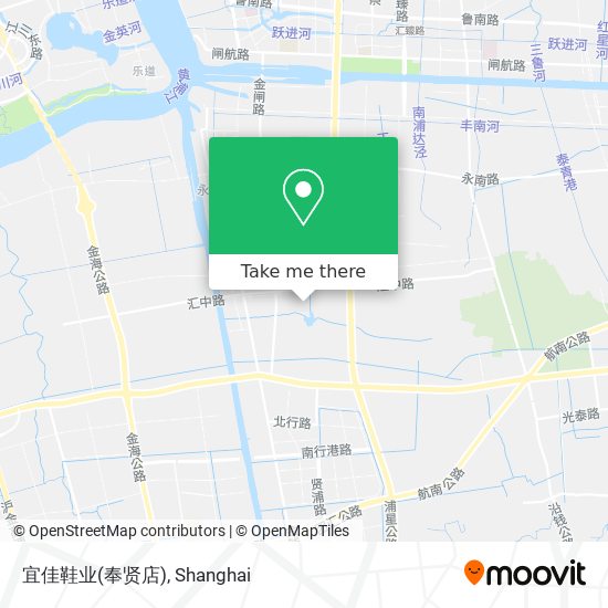 宜佳鞋业(奉贤店) map