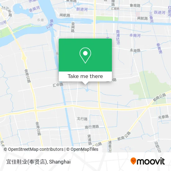 宜佳鞋业(奉贤店) map