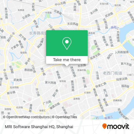 MRI Software Shanghai HQ map