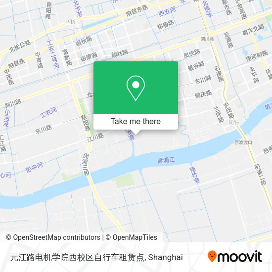元江路电机学院西校区自行车租赁点 map