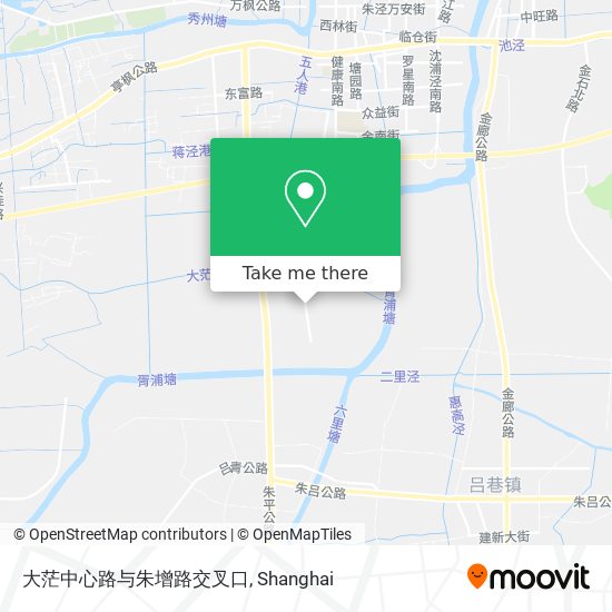 大茫中心路与朱增路交叉口 map