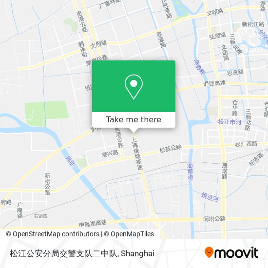 松江公安分局交警支队二中队 map