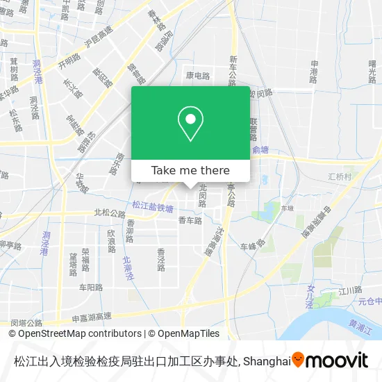 松江出入境检验检疫局驻出口加工区办事处 map